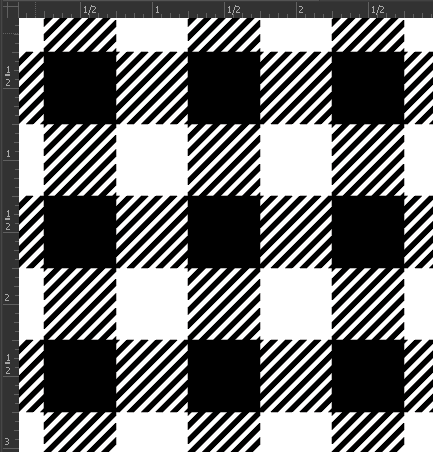 Printed Matte Adhesive Vinyl - BUFFALO PLAID
