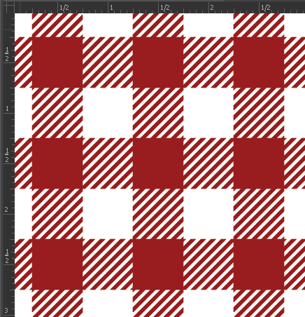 Printed Matte Adhesive Vinyl - BUFFALO PLAID