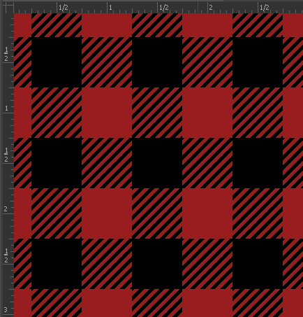 Printed Matte Adhesive Vinyl - BUFFALO PLAID