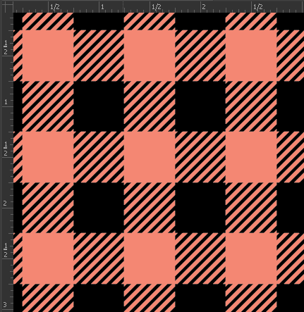 Printed Matte Adhesive Vinyl - BUFFALO PLAID