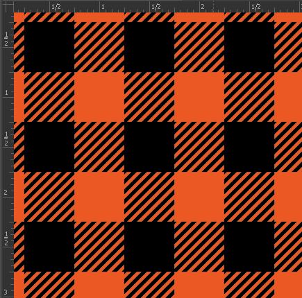 Printed Matte Adhesive Vinyl - BUFFALO PLAID