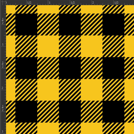 Printed Matte Adhesive Vinyl - BUFFALO PLAID