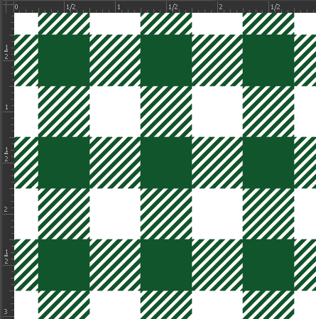 Printed Gloss Adhesive Vinyl - BUFFALO PLAID