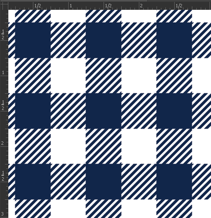 Printed Matte Adhesive Vinyl - BUFFALO PLAID