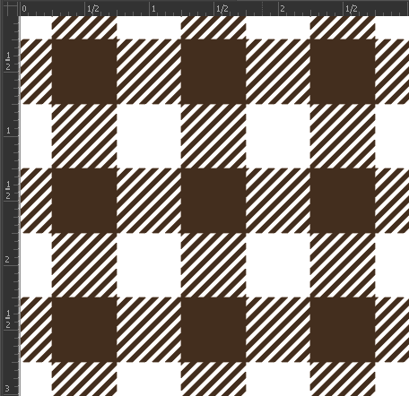 Printed Matte Adhesive Vinyl - BUFFALO PLAID