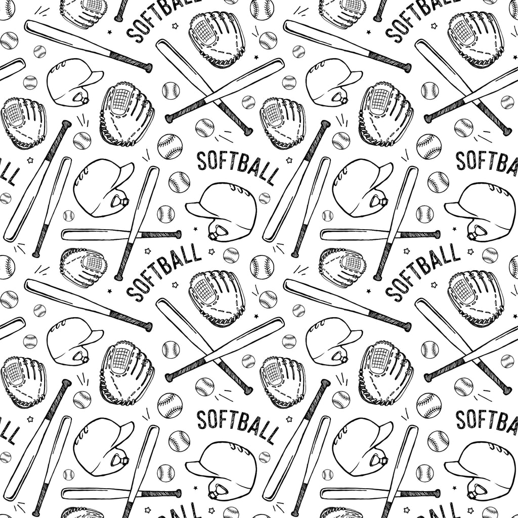 Printed Matte Adhesive Vinyl - SPORTS