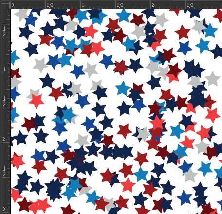 Printed Matte Adhesive Vinyl - STARS & STRIPES