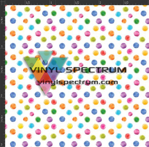 Printed Matte Adhesive Vinyl  - WATERCOLOR