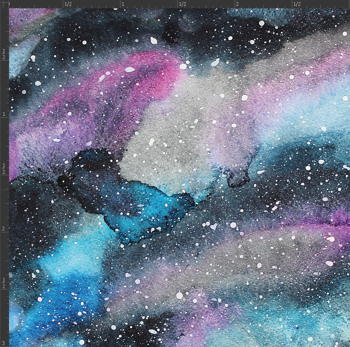 Printed Matte Adhesive Vinyl  - WATERCOLOR