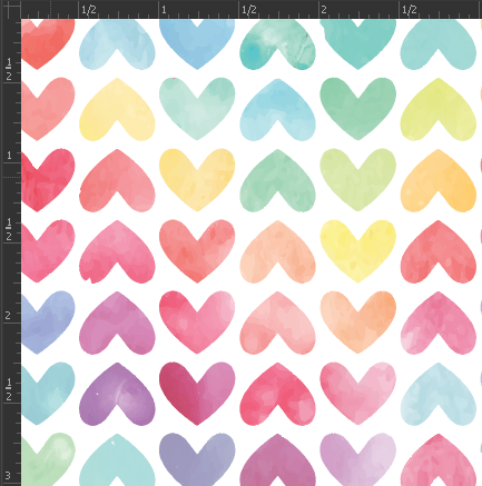 Printed Matte Adhesive Vinyl  - WATERCOLOR