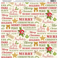 Scrapbook Paper - Christmas Phrases