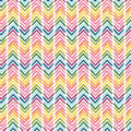 Scrapbook Paper - Rainbows Chevron