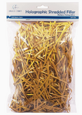 Colorful Shredded Filler Paper - Gold