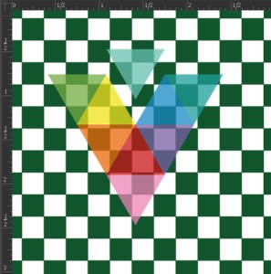 CKBD50 Green & White Checkerboard Siser HTV Sheet