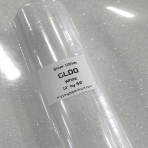 GL00 White Glitter Roll