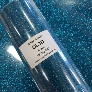 GL10 Aqua Glitter Roll