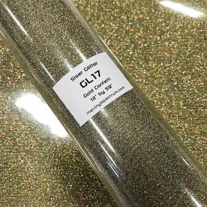 GL17 Gold Confetti Glitter Roll