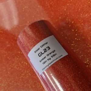 GL23 Ember Orange Glitter Roll