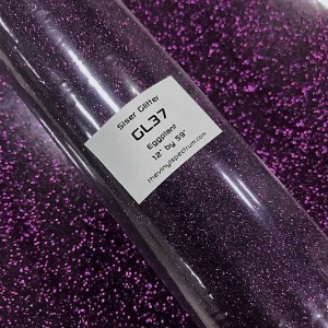 GL37 Eggplant Glitter Roll