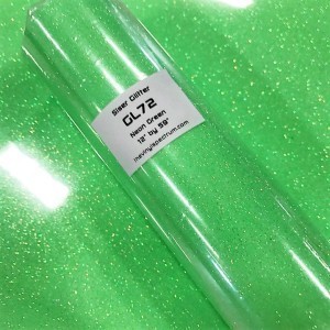 GL72 Neon Green Glitter Roll