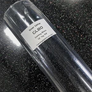 GL80 Galaxy Black Glitter Roll