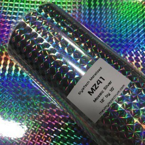 MZ41 Silver Mosaic Metalized Roll