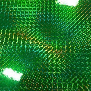 MZ49 Fluorescent Green Mosaic Metalized Sheet