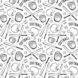 SOFTBA Softball Mix Siser HTV Sheet