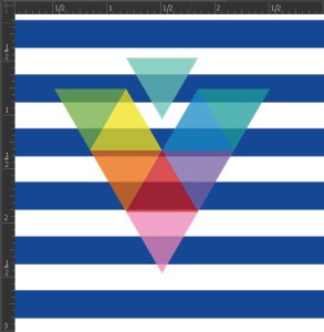 STRP70 Blue & White Stripes Orajet Matte Sheet