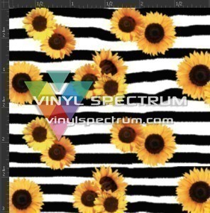 SUNSTR Sunflowers & Stripes Siser HTV Sheet