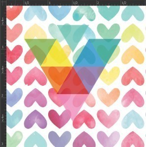 WCLRHT Watercolor Hearts Siser HTV Sheet