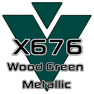 X676 Wood Green Metallic 951 Sheet