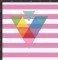 STRP10 Pink & White Stripes Siser HTV Sheet
