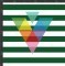 STRP50 Green & White Stripes Siser HTV Sheet