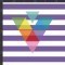 STRP81 Lavender & White Stripes Siser HTV Sheet
