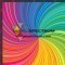SWRLRB Rainbow Swirl Orajet Matte Sheet